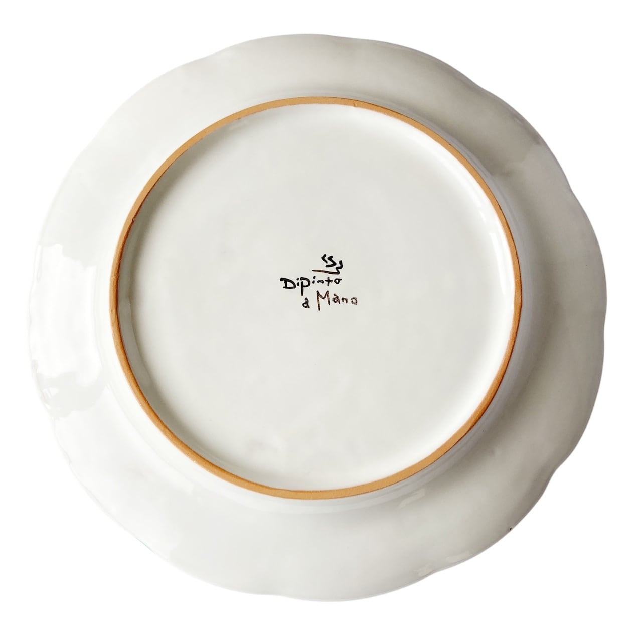 絵皿(L) 26cm GEO056 マヨリカ焼き イタリア陶器 レモン柄 ディナー皿