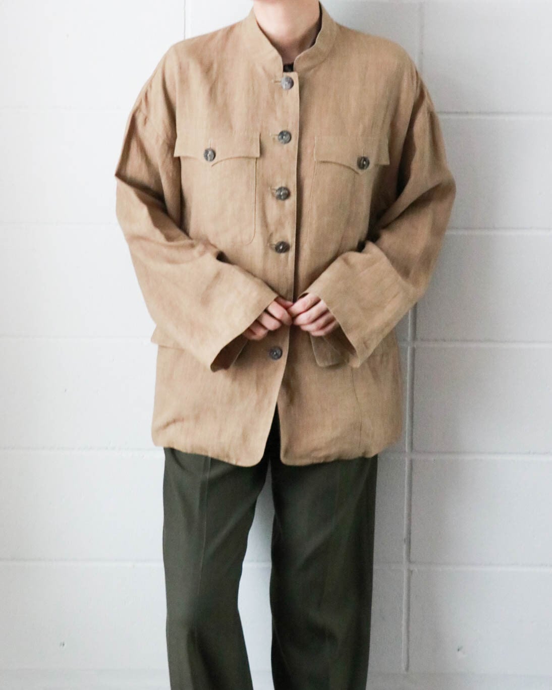80s-90s courreges 総柄ニットジャケット ヴィンテージクレージュ 