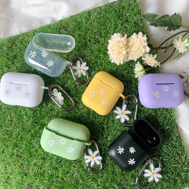 Daisy flower pattern AirPods case