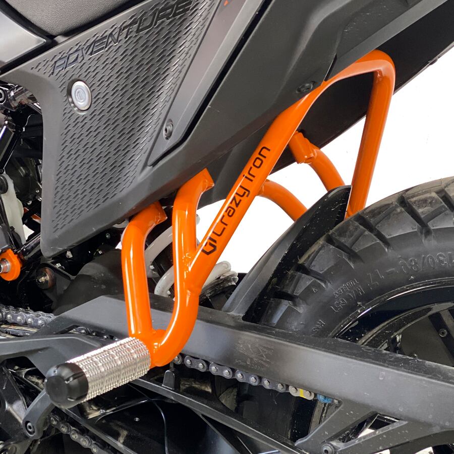 CRAZY IRON,KTM 390 ADVENTURE サブケージ スタント リアステップ 