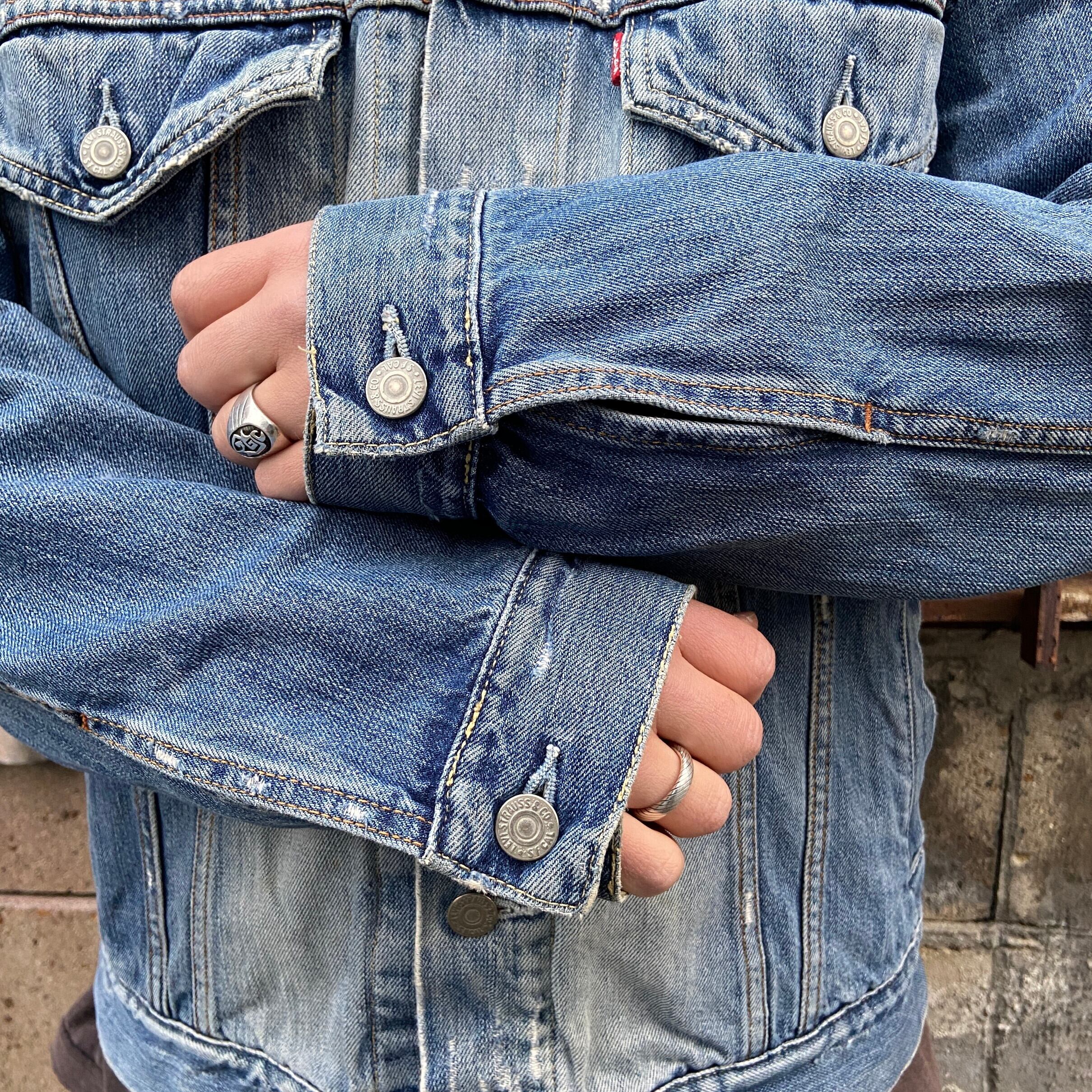 00年代 Levi's ユーロリーバイス 70550 デニムジャケット メンズL 古着