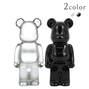 New BACCARAT バカラ ベアブリック BE@RBRICK リフレクションズ クリア ブラック 置物 オブジェ 2点セット コラボ 2813551 2814153 新品