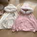 ゆめかわ♡全２カラー　ファー付きうさちゃんパーカー　jya54