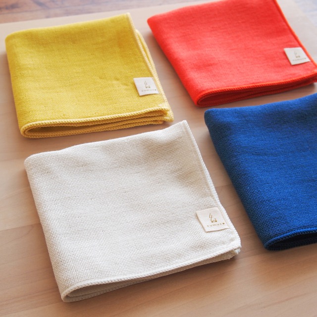 クマコ くまの形の6重ガーゼハンカチ Mサイズ