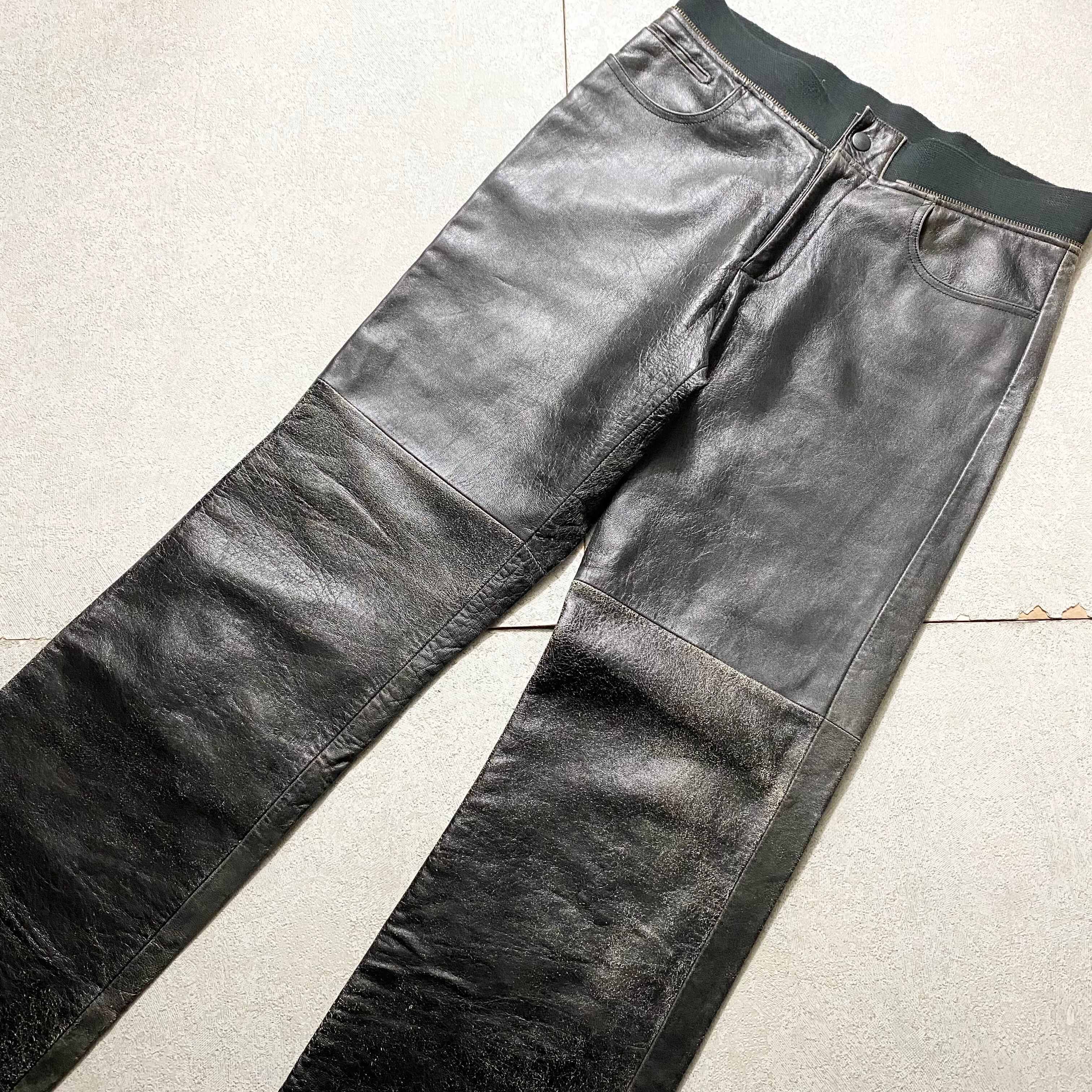 JEAN PAUL GAULTIER HOMME leather pants | NOIR ONLINE