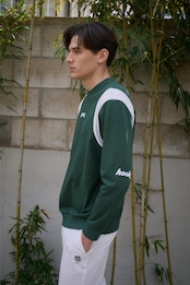 GOXO ゴーエックスオー フックスライスショルダーメッシュマンツーマン ディープグリーン