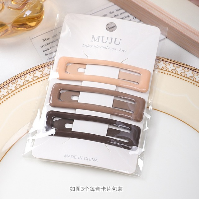 MUJU 大きめサイズの水滴型ヘアピン3個セット 수납