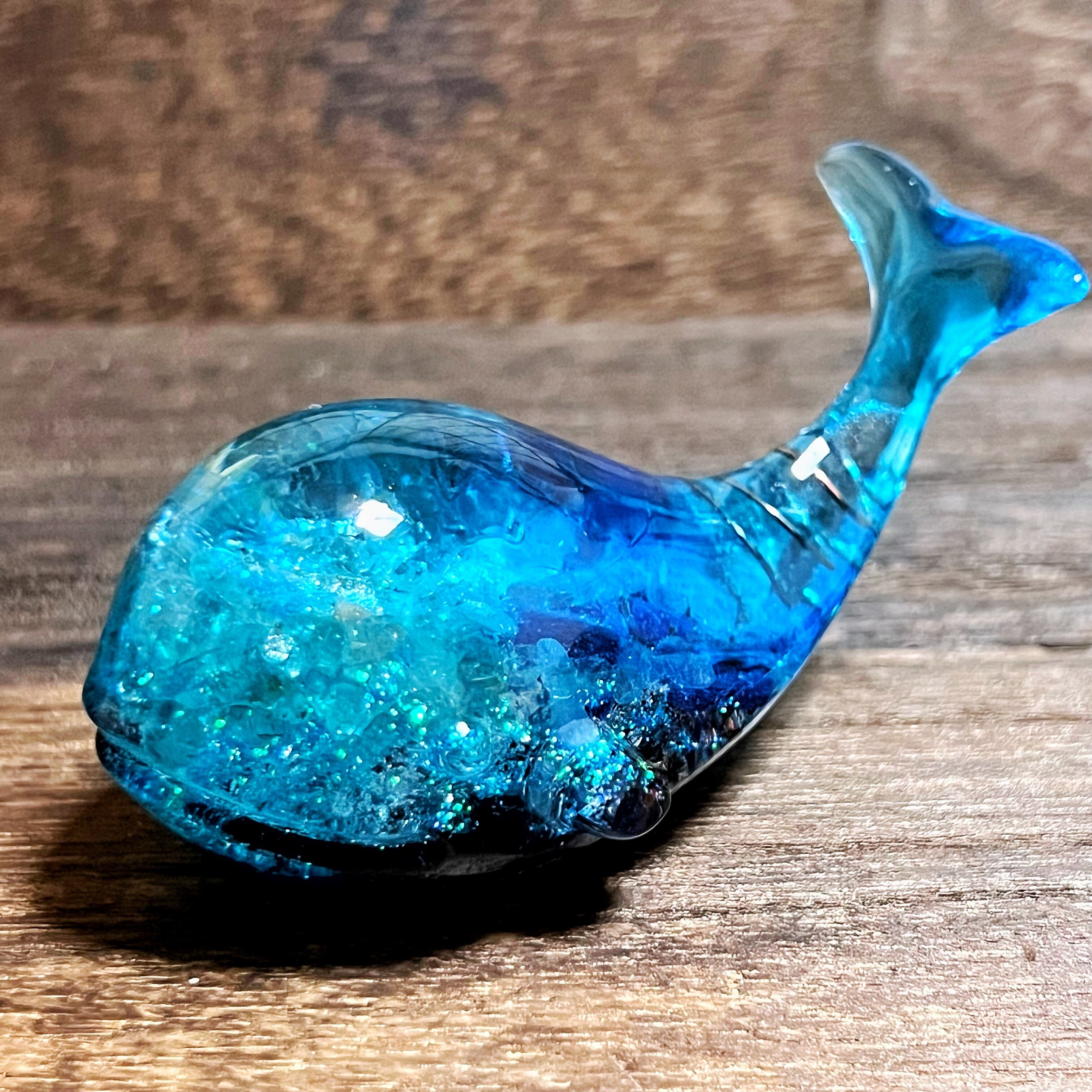 碧のクジラ オルゴナイト アパタイト カイヤナイト