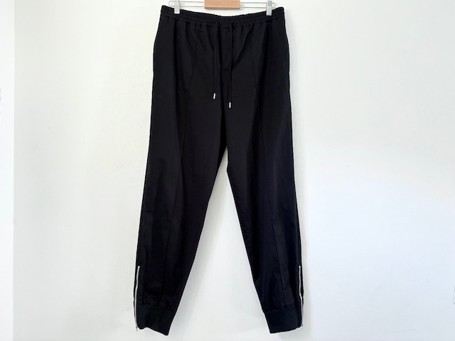 HERMES Cotton drawstring pants BLACK MADE IN ITALY