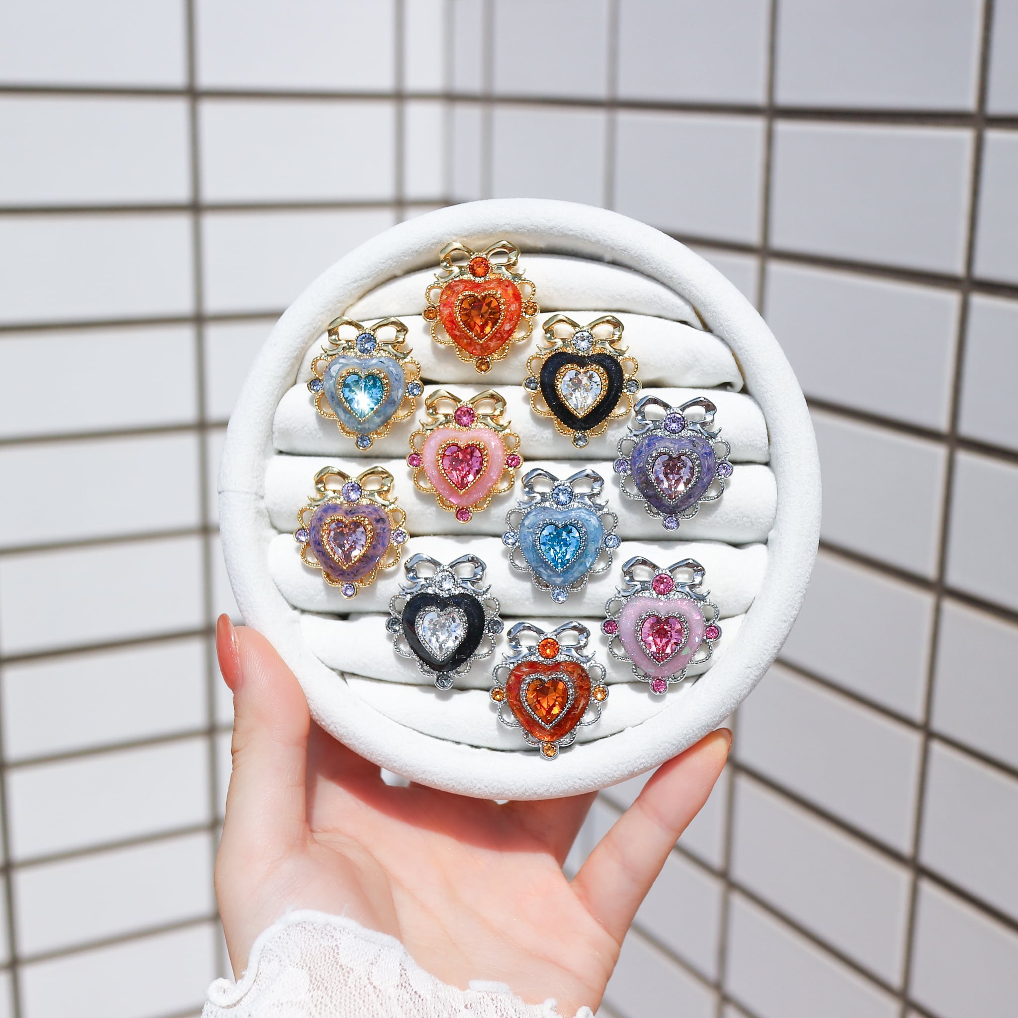 ハートフリルリボンリング（ピンク） | マルベリコ