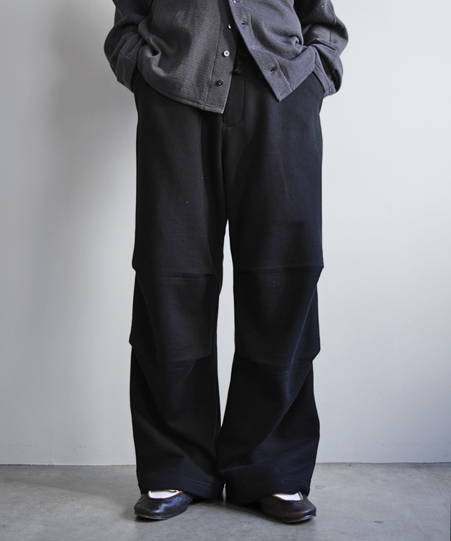 MATSUFUJI /M263-0603 / WIDE SWEAT PANTS(BLACK)