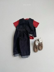 韓国子供服 / minirobe / 26Autumn / ノンペイドデニムベスト / 秋服 *S~XL*