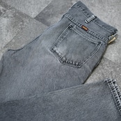 rustler 先染め black denim pants