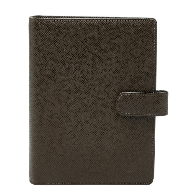 ルイ ヴィトン タイガ アジェンダ MM システム手帳 R20432 グリズリ レザー レディース LOUIS VUITTON 中古