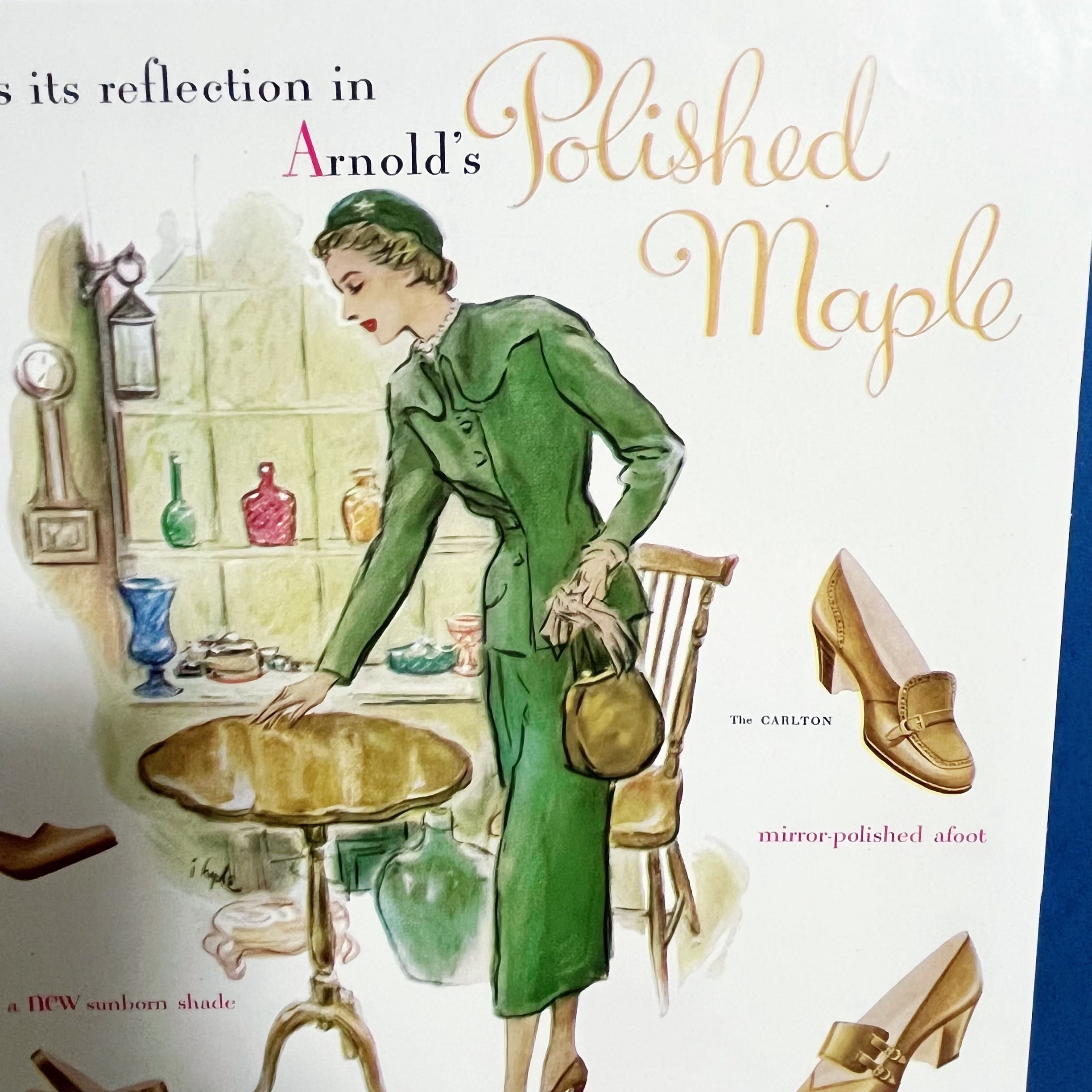 1点もの＞ポスター シート 靴 アドバタイジング ポスター ヴィンテージ