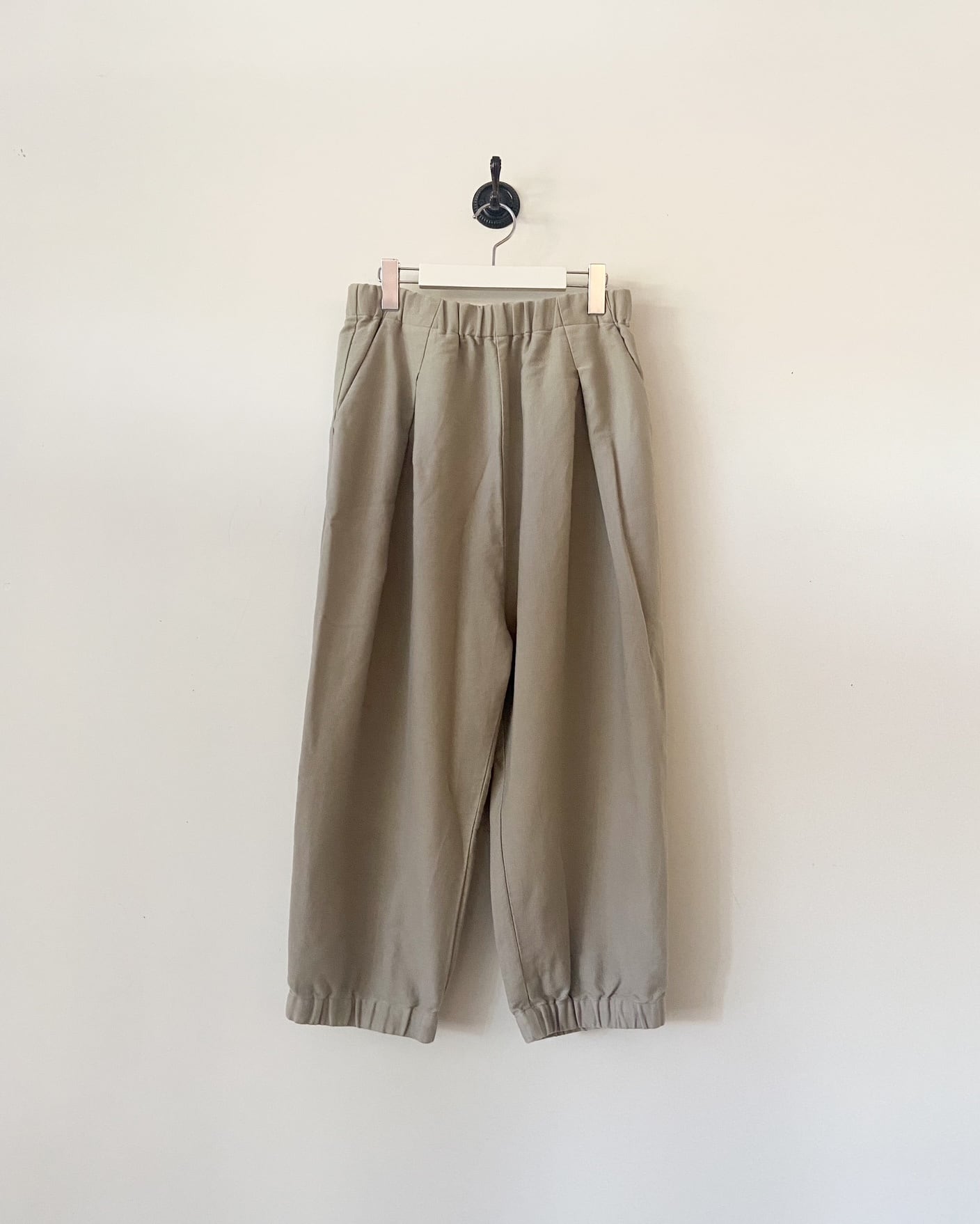 evam eva ブラッシュドコットンクロップドパンツ brushed cotton cropped pants