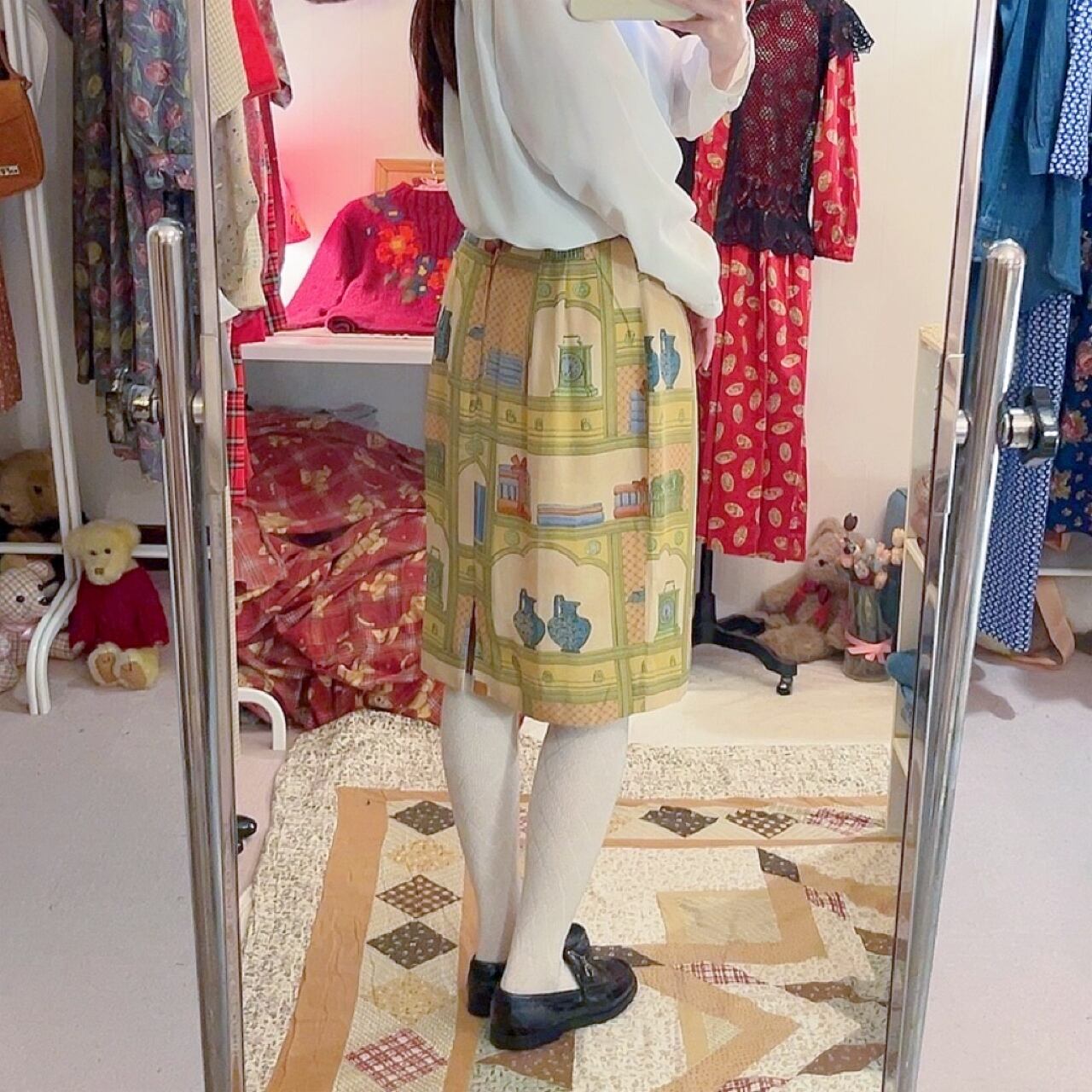 book shelf semi tight skirt
