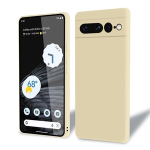 【在庫処分】【Majiyana】に適合する Google Pixel 7 Pro ケース シリコン スリム 用の ピクセル 7Pro カバー 超薄型 衝撃吸収 軽量 米軍MIL規格 ワイヤレス充電 指紋防止 ストラップホール付き （アンティークホワイト）