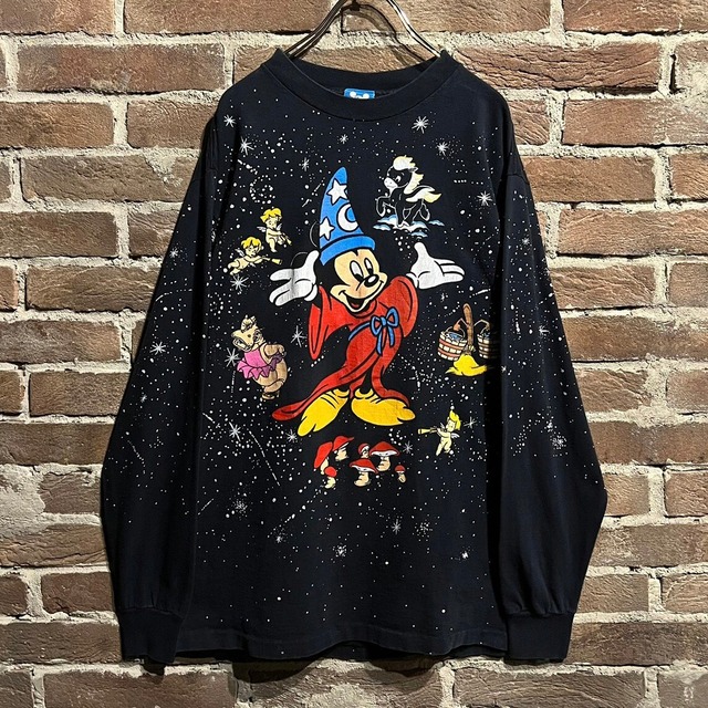 "Special" "OLD Disney" "FANTASIA" Print Design Vintage Long Sleeve Tee