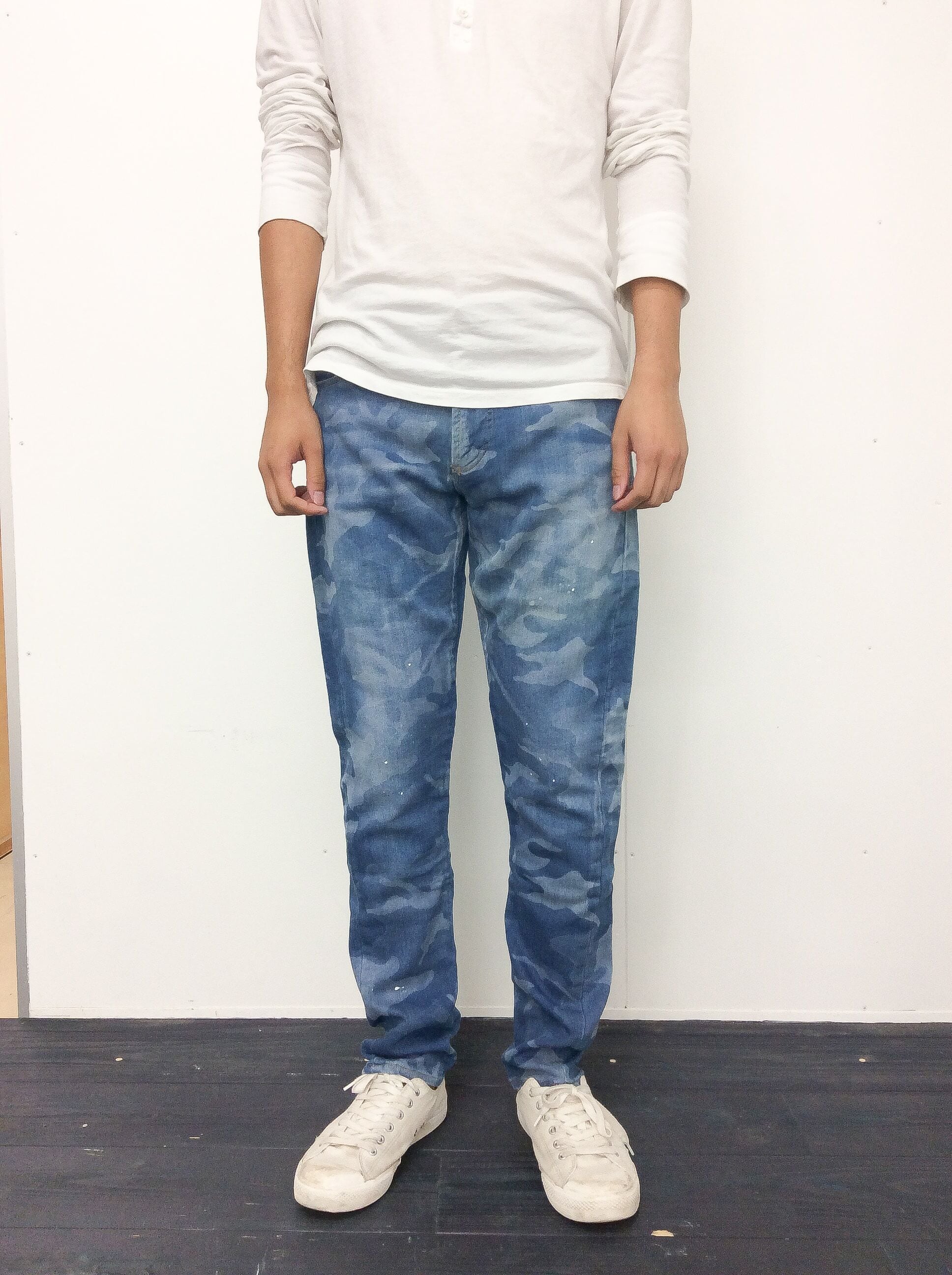 241 Co. e JEANS リペア加工 デニムパンツ 4日本製 児島