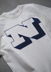 the"N" letterpress tee in natural（受注生産）