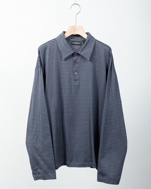 striped cotton polo shirt