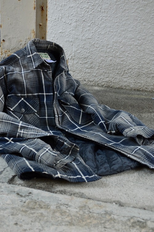 OZARK TRAIL 1980's-90's From USA Print Flannel Check Quilting Shirt Jacket プリントネル キルティングシャツジャケット
