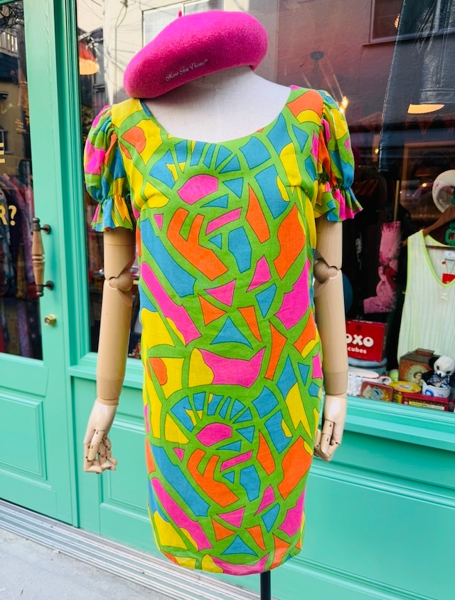 英国 60’s Vintage ワンピース