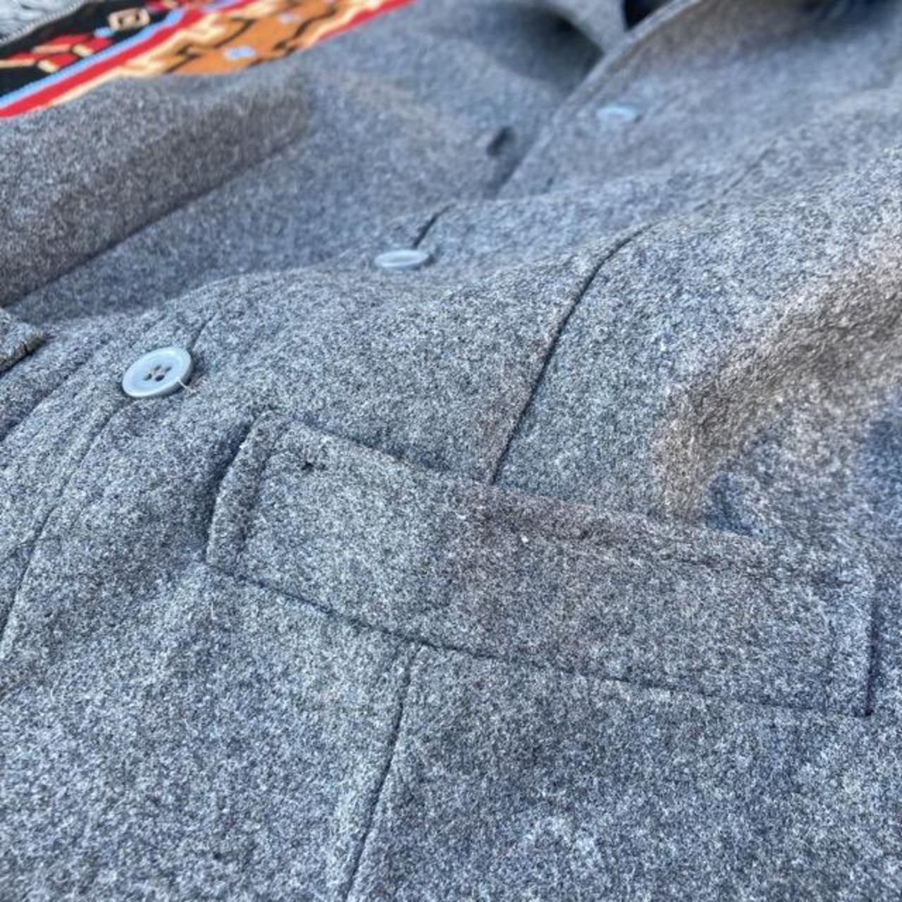 TOPANGA　Men's　襟付きウールベスト　グレー
