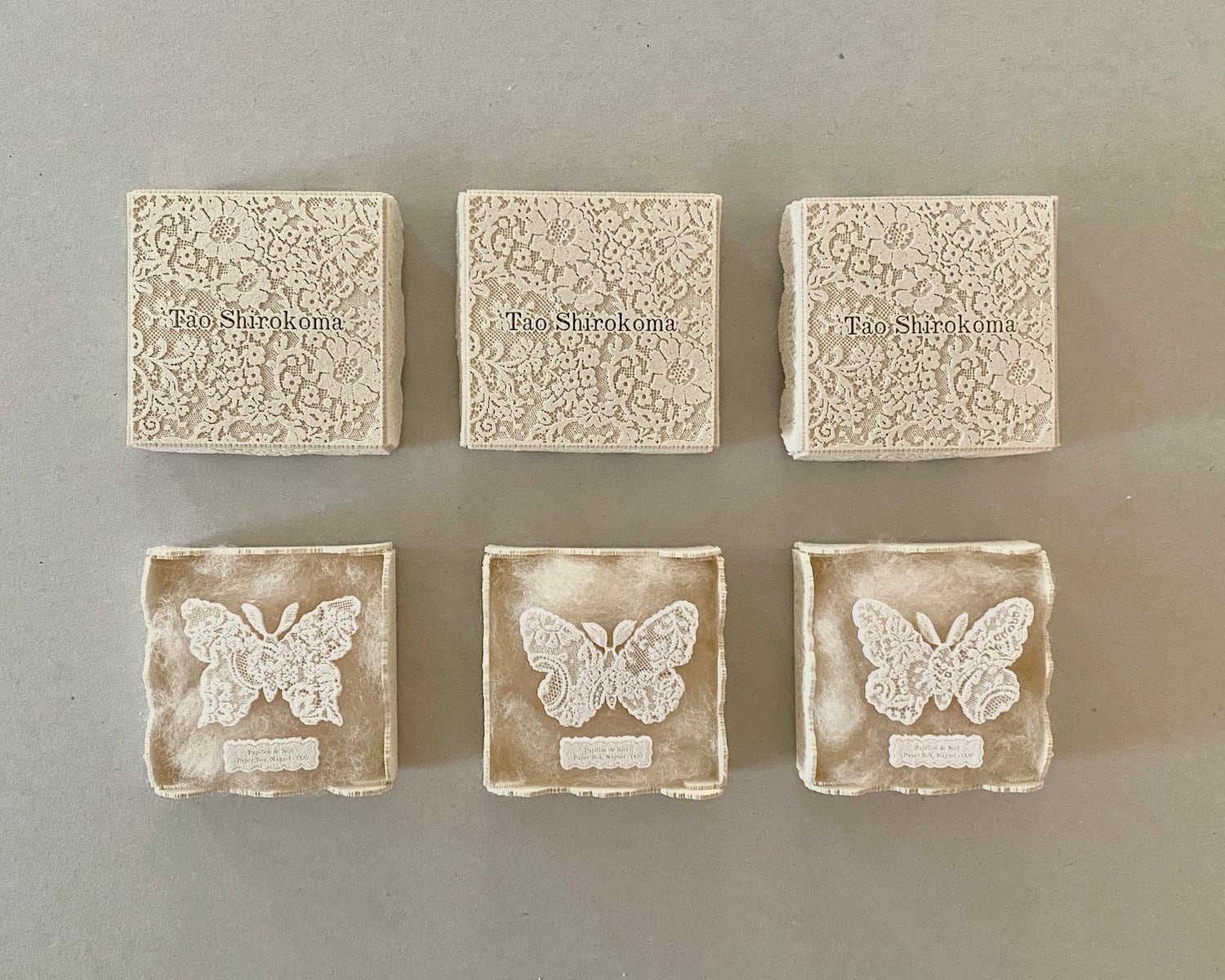 《ノエルの贈り物》しろこまタオ SHIROKOMA Tao "Papillon de Nuit- Paper Box,Magnet (XS)"/ペーパーオブジェ