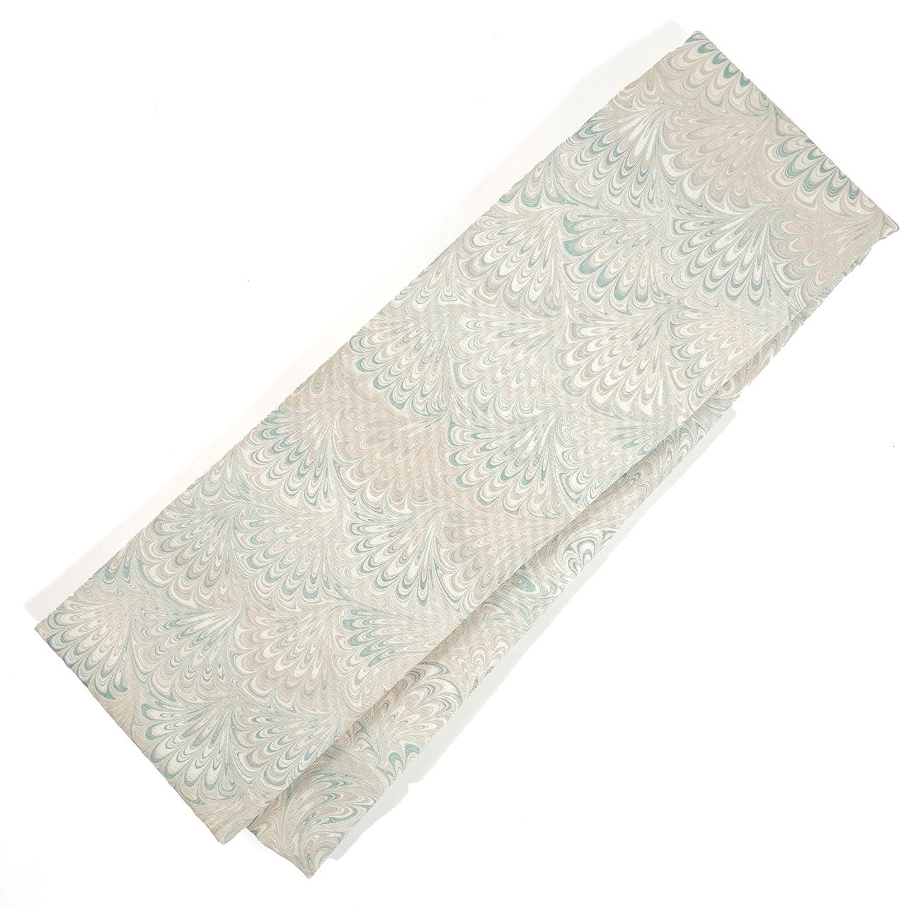 リバーシブル墨流し半巾帯 　[ cashmere ]　花火×花火崩し