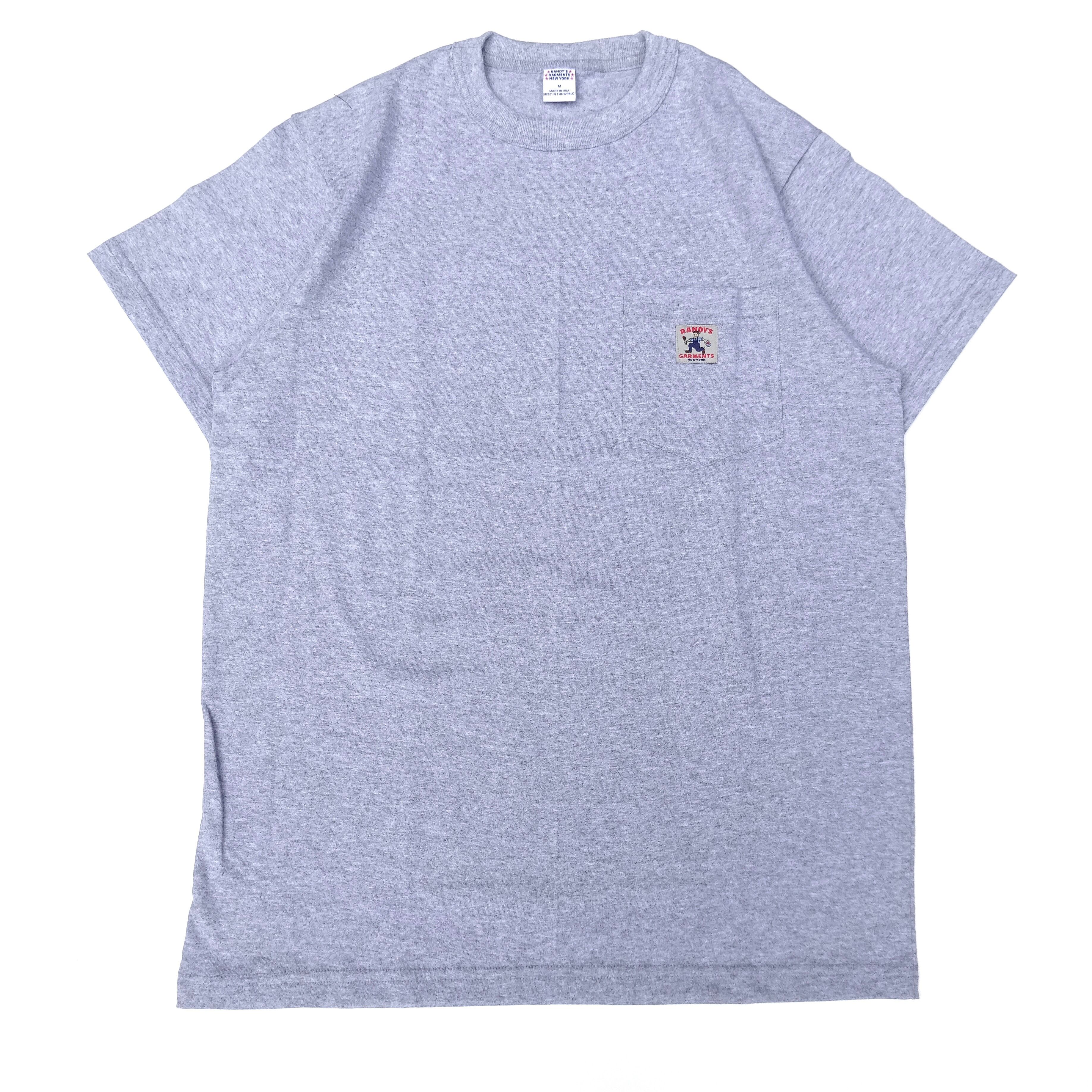 Randy's Garments (ランディーズガーメンツ) LOGO POCKET TEE ヘザーグレー