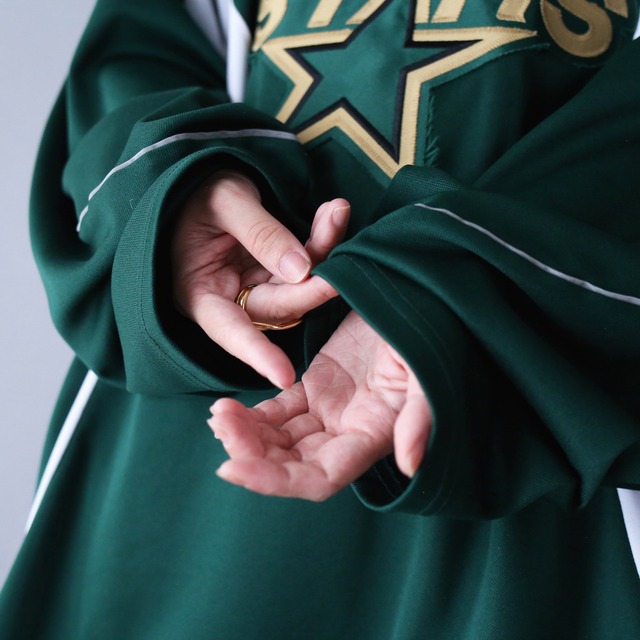 "Reebok×NHL" Dallas Stars over silhouette game shirt