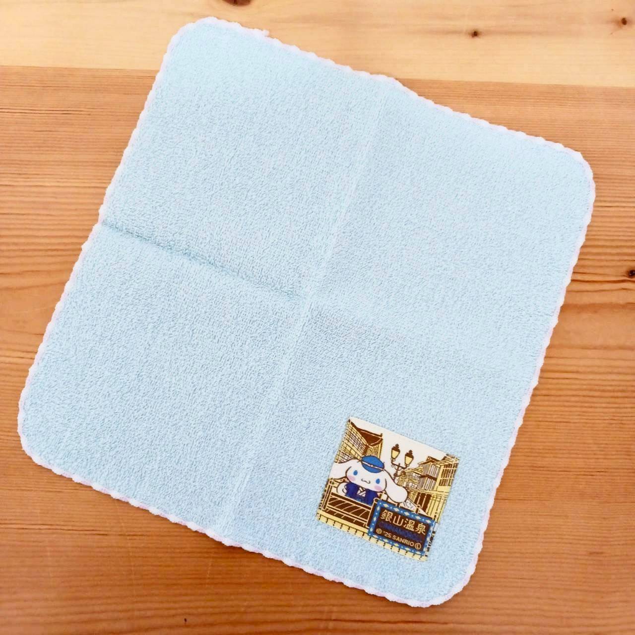 シナモロール山形 銀山温泉 織ネームタオル | TORCH-Online Shop-