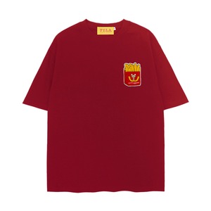 GCHCANIMEコットン素材フライドポテト刺繍入り半袖Ｔシャツ