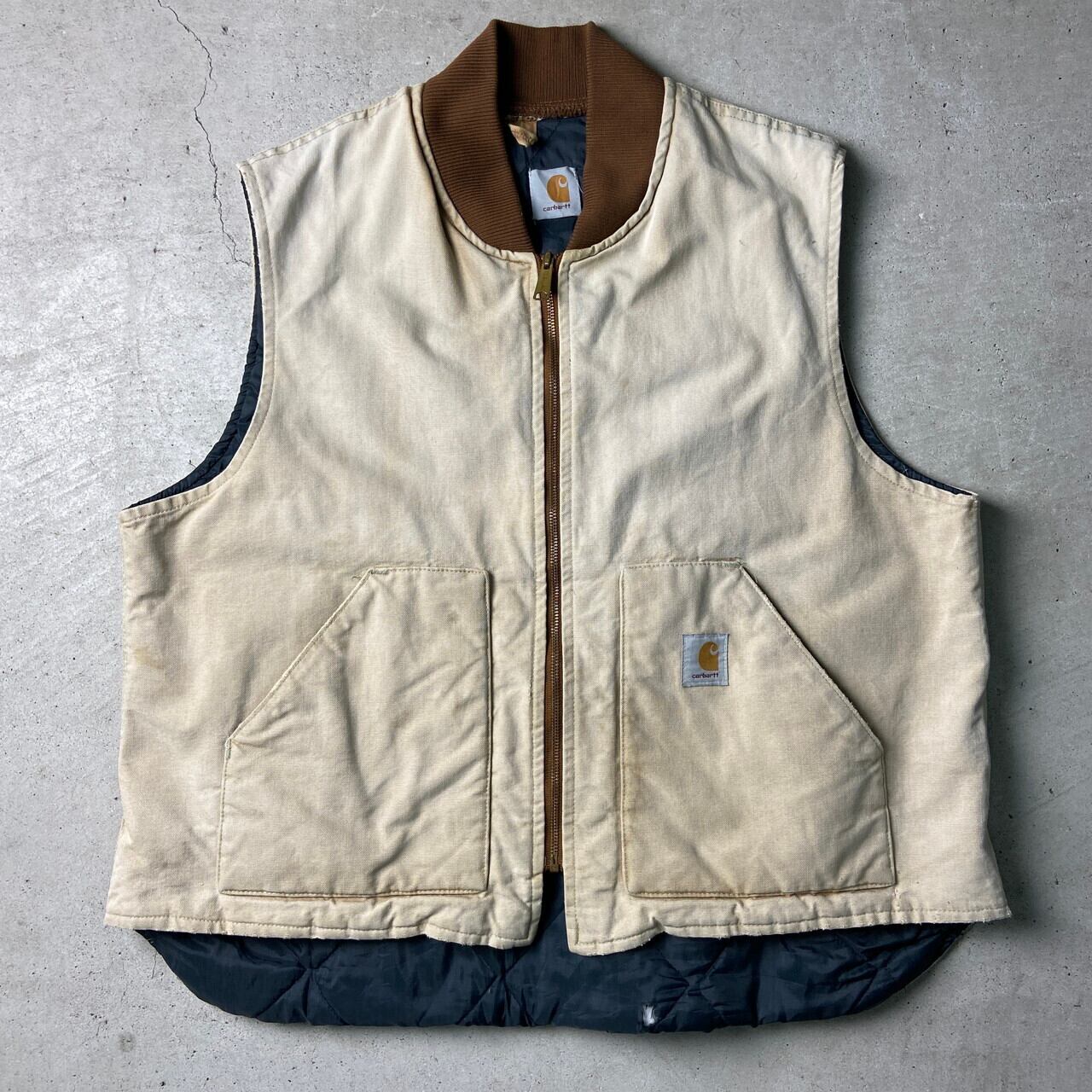 90年代 カーハート Carhartt バック刺? ワークベスト メンズL ヴィンテージ /eaa375177