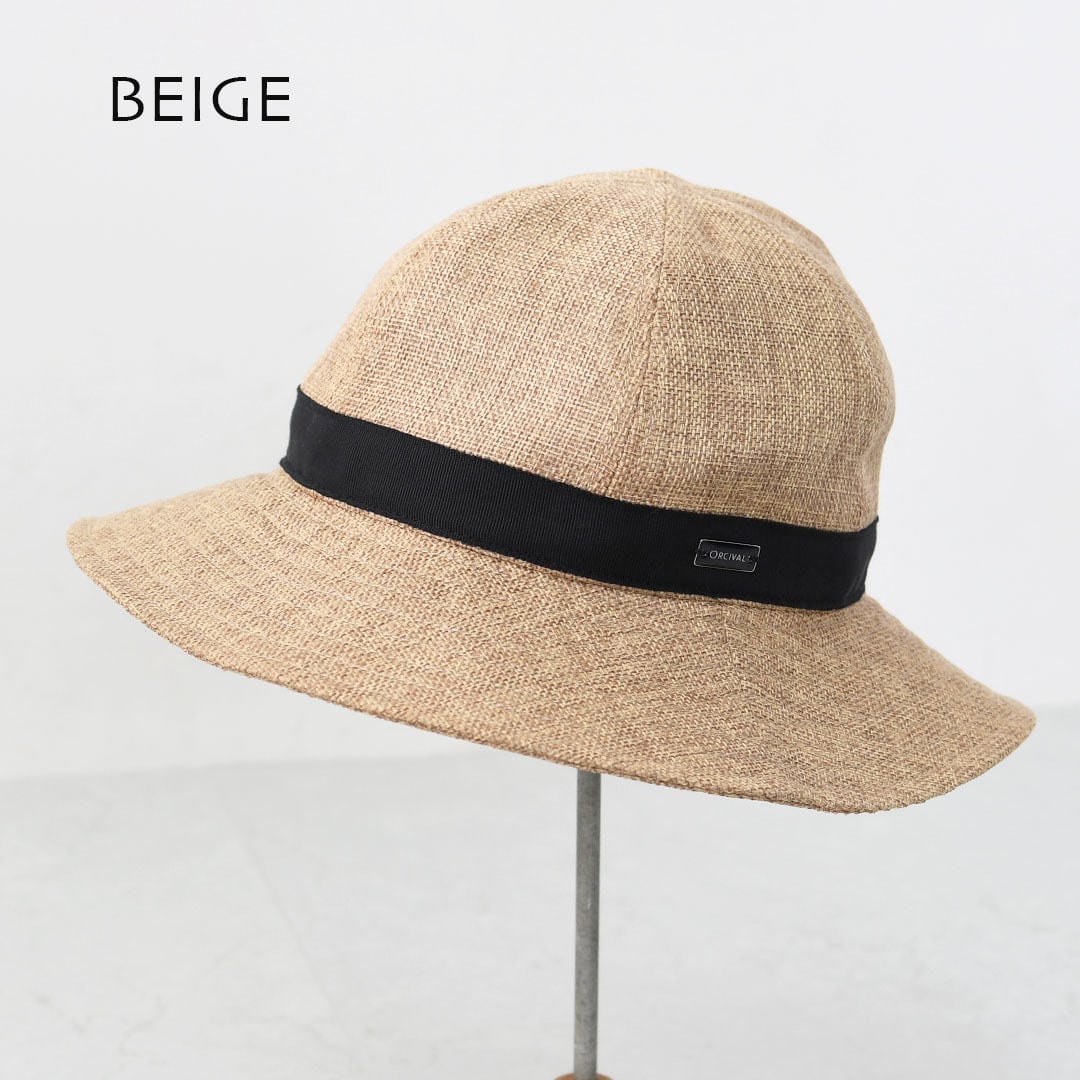 ORCIVAL [オーチバル・オーシバル] RAFFIA LIKE NATURAL HAT [OR