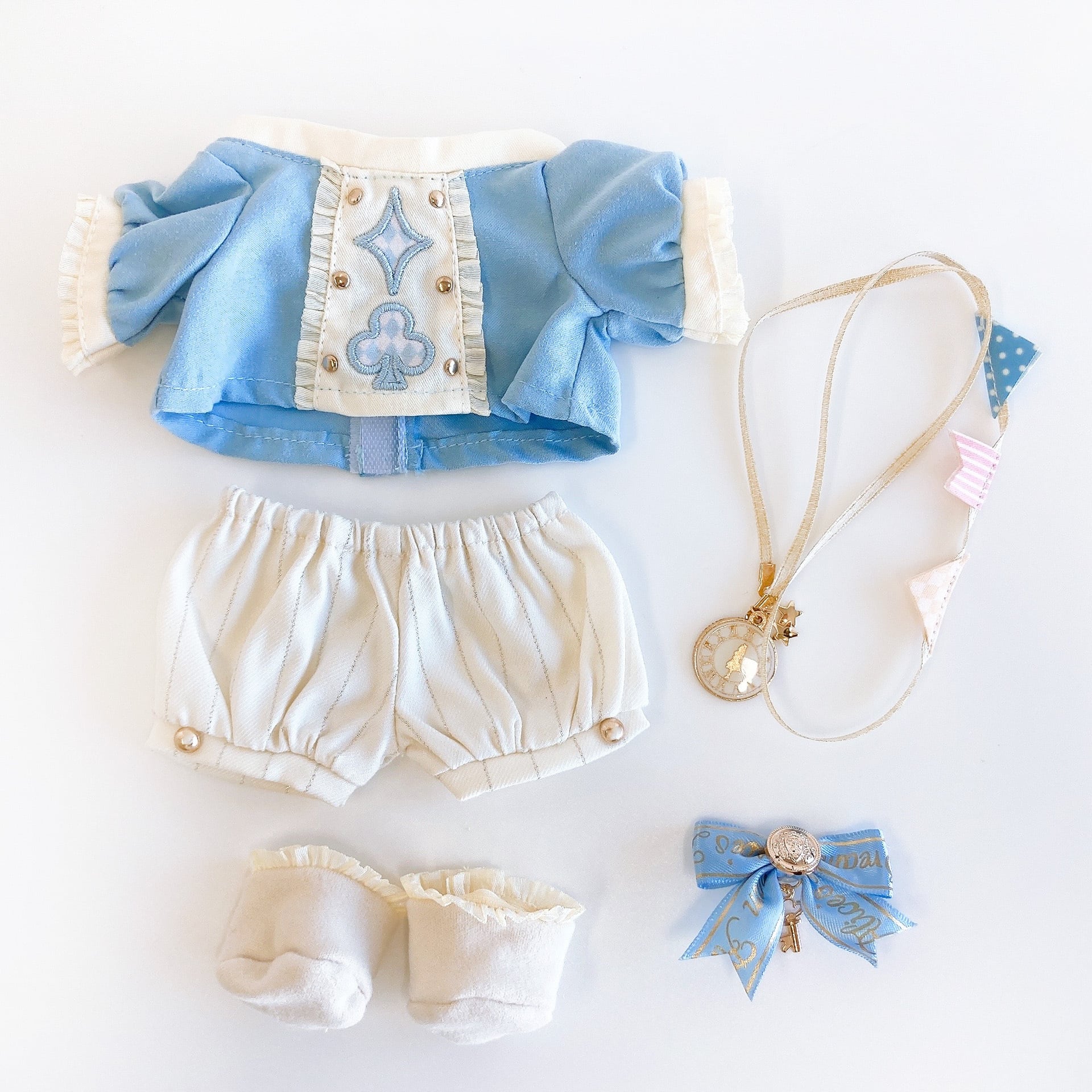 2G-1062【20cm】アリスの白うさぎ衣装 | Little Closet │ ぬい服