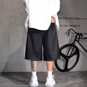 Pleated drawstring wide shorts 1441