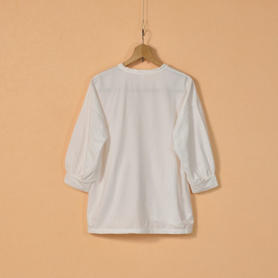 prit プリット 超長綿7分袖ボリュームスリーブシャツ