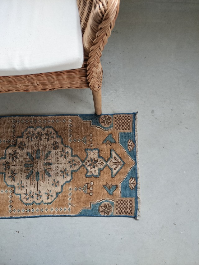 Turkish small rug 88✕45cm No.416