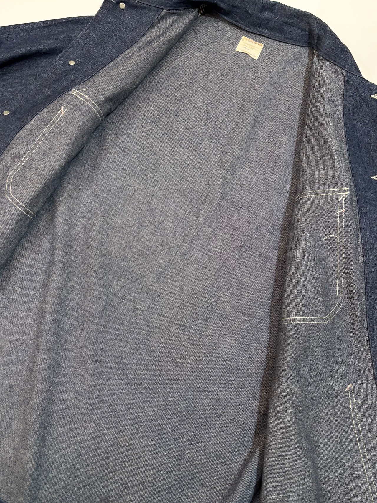 70s BIG MAC "DARK COLOR" DENIM COVERALL Size 42程