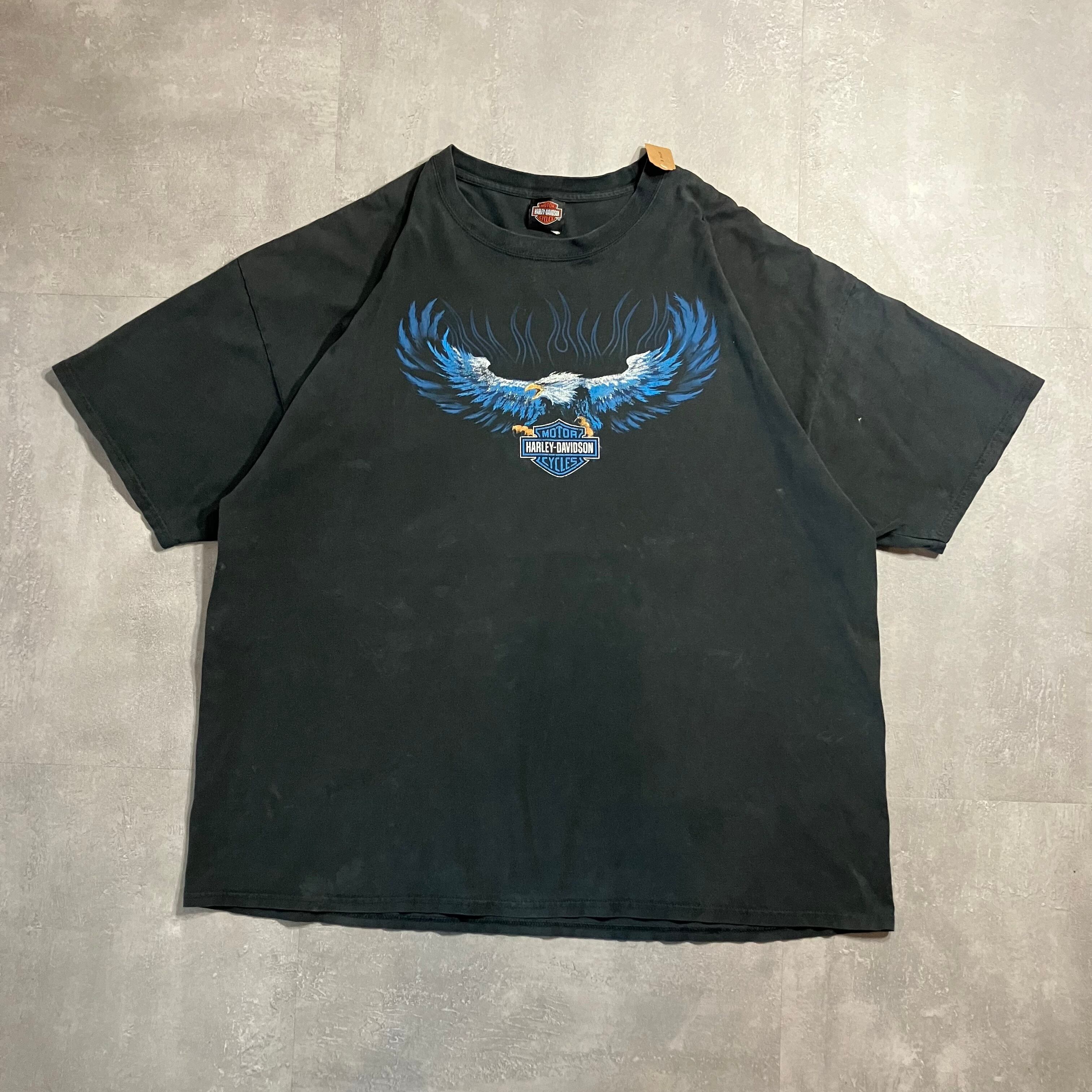《XXXL size》Harley-Davidson ハーレーダビッドソン プリントTシャツ ブラック 両面プリント No.3661