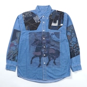 SASHIKO PATCH DENIM SHIRT