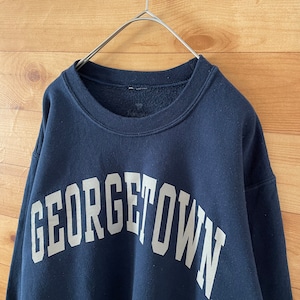 【USA古着】カレッジロゴ ジョージタウン大学 GEORGETOWN アーチロゴ スウェット トレーナー M相当 US古着