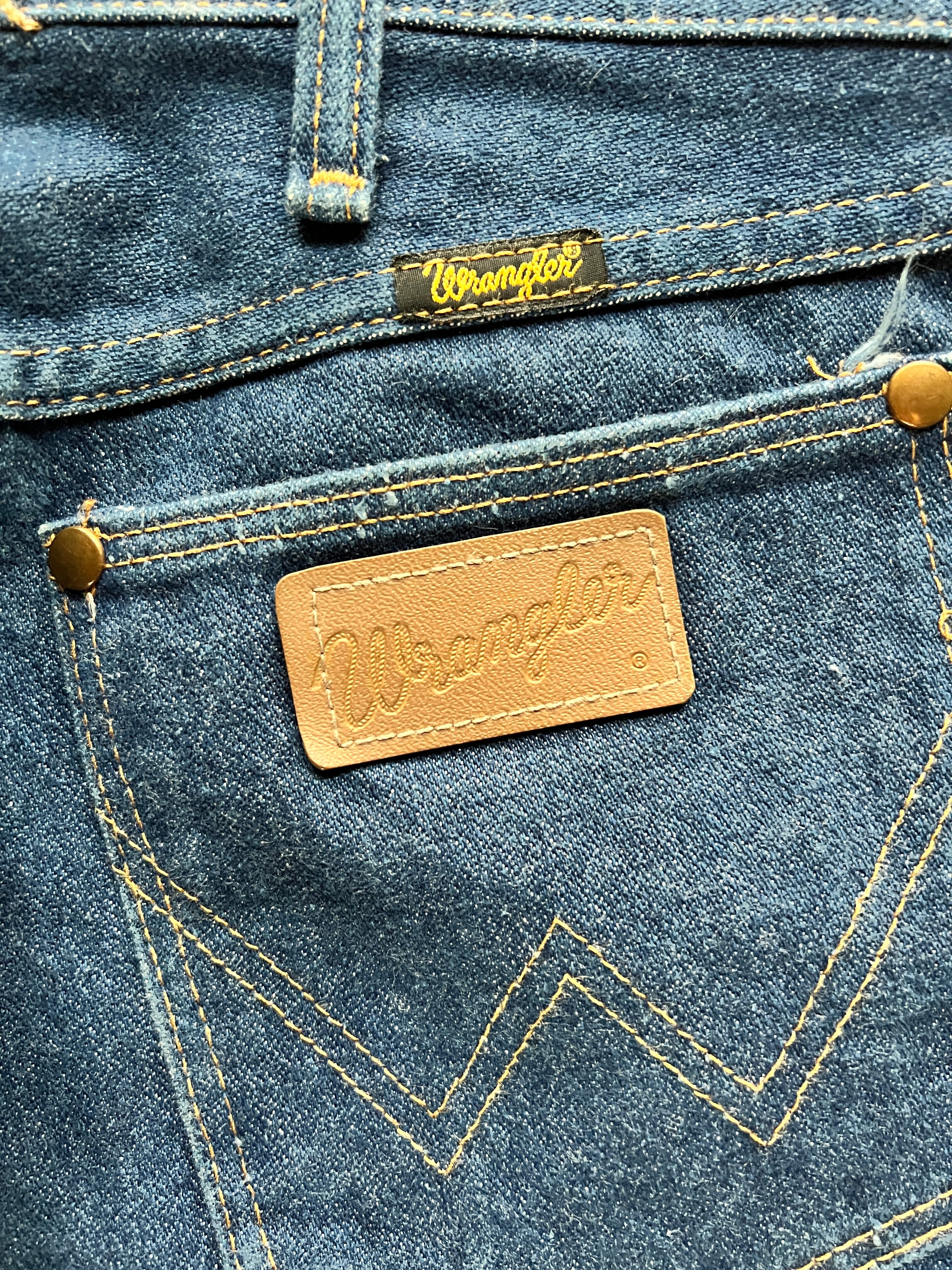 80's〜 Wrangler 13MWZ デニムパンツ  濃紺 実寸(31×29) USA製