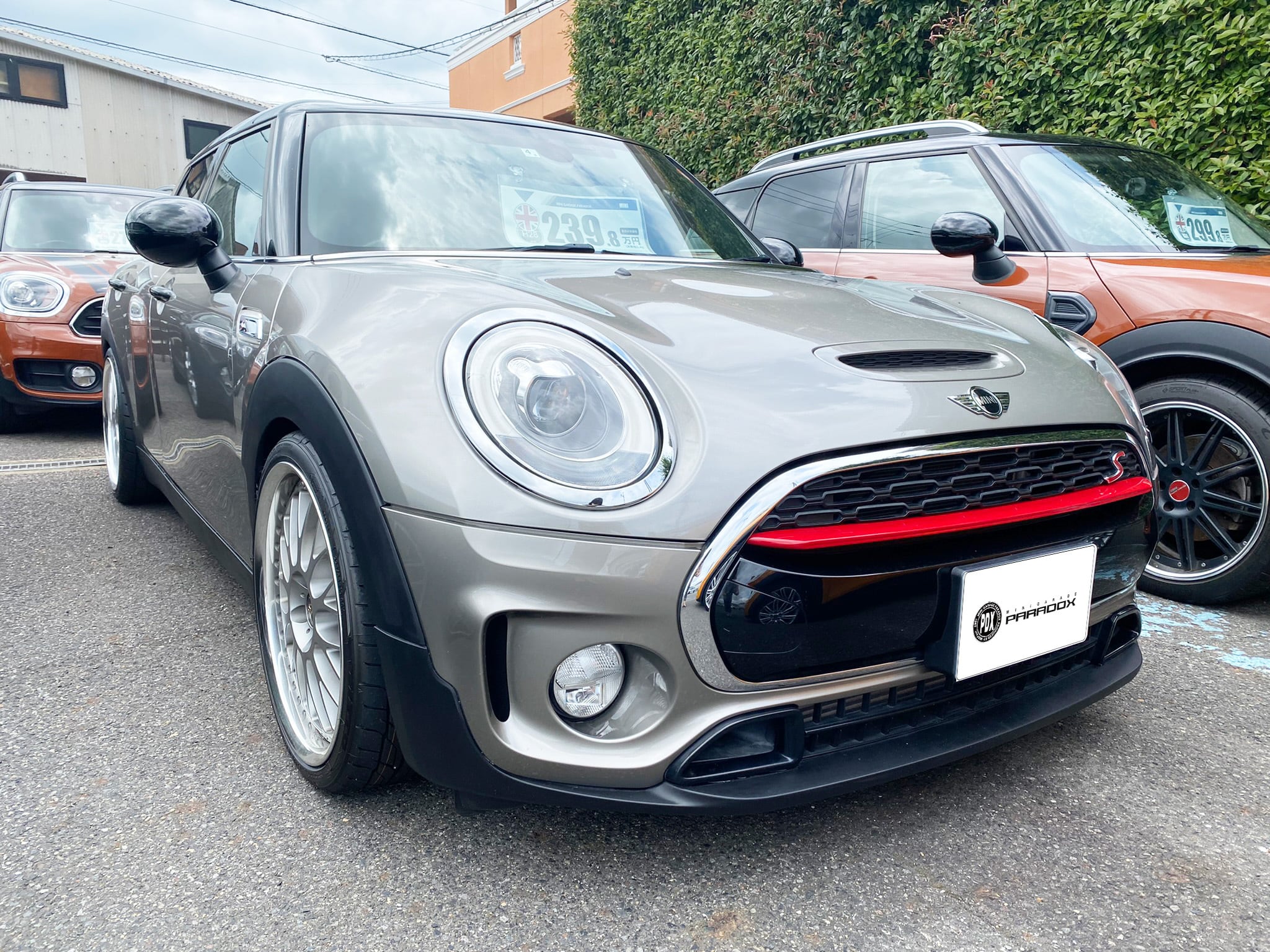 MINI ミニクーパー　室内ブラシ　エンブレム　カバー付き　フォロー割引あり