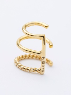 MARIA BLACK マリアブラック / Sofia Earcuff - Yellow Gold / イヤーカフ