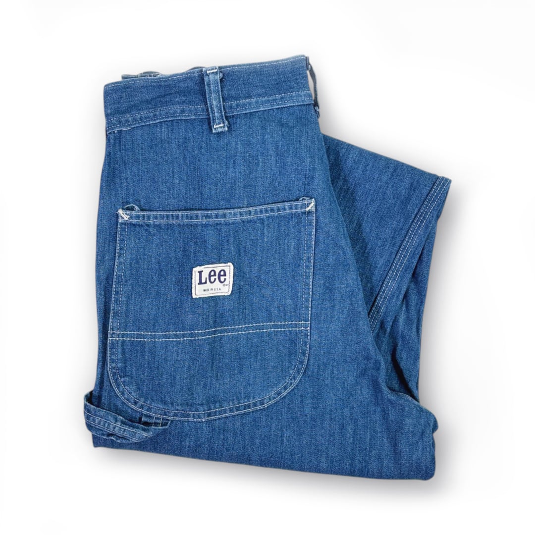 70s リー USA製 ヴィンテージ ペインターパンツ ワーク タロン42ジップ Lee サイズW30相当 古着 EA0346