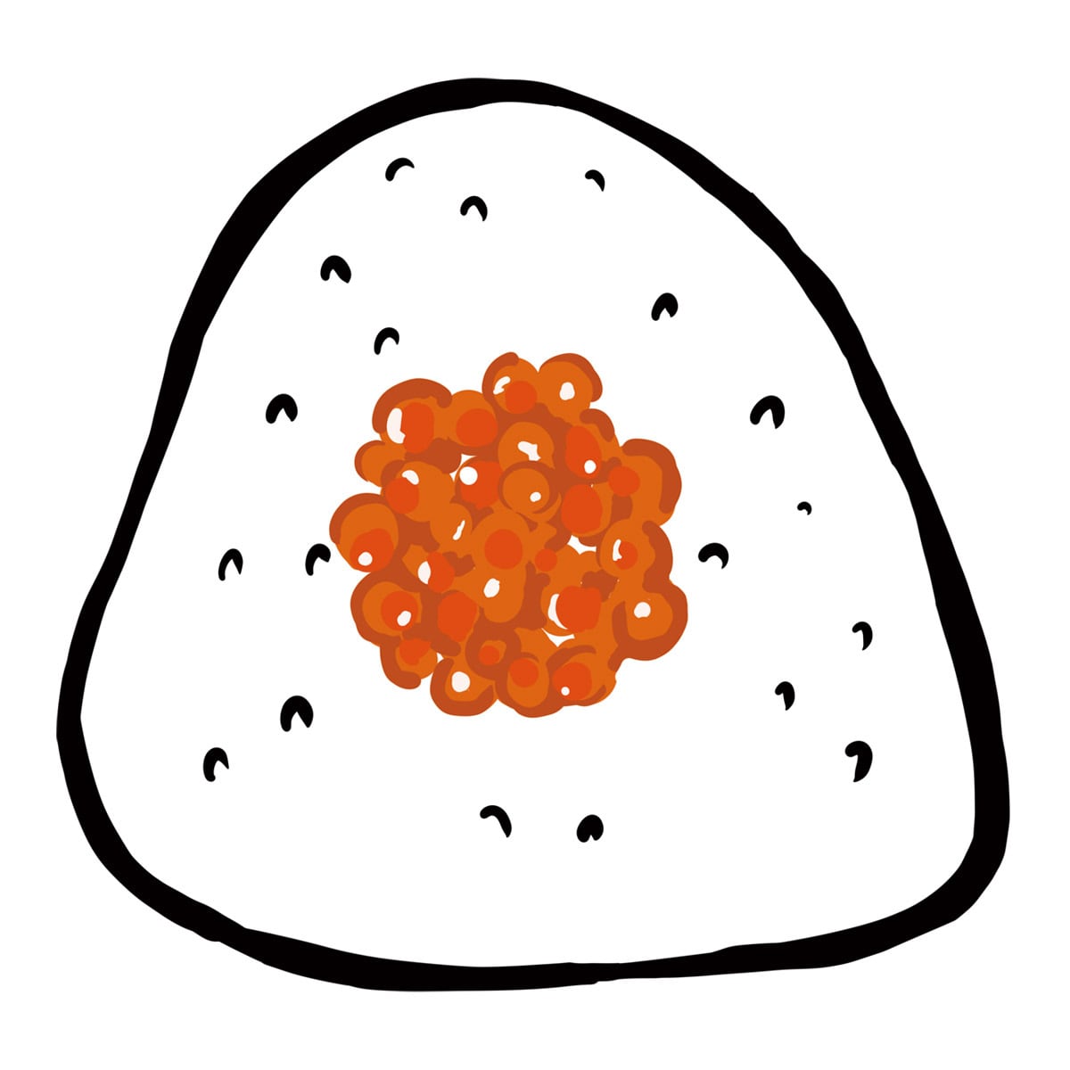 選べるデザイン おにぎり おもしろTシャツ os88 うめ 紅しゃけ いくら